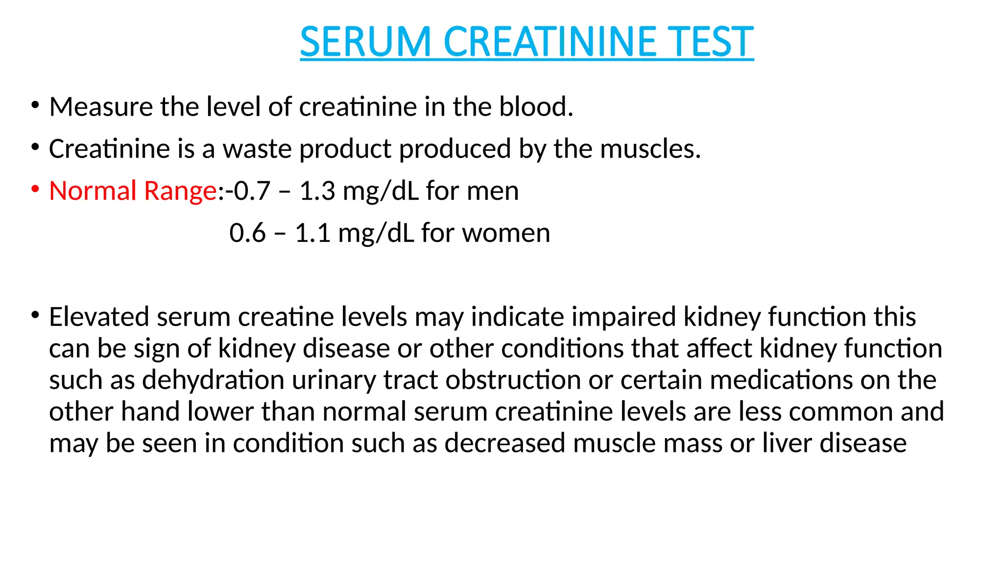 Presentation of LIVER AND RENAL FUNCTION TESTpptx | PPTX