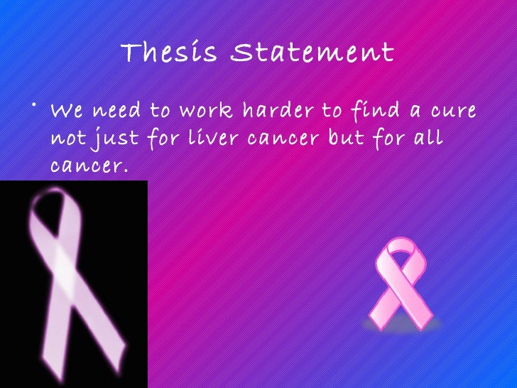 thesis statement for breast cancer