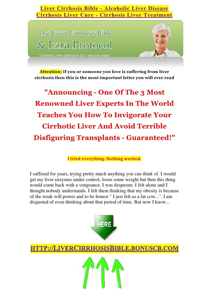 Liver Cirrhosis Bible - Liver Cirrhosis Cure - Liver ...