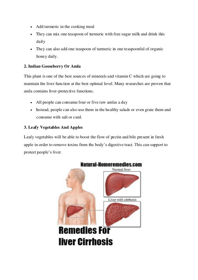 Liver Cirrhosis Treatment With Herbs And Foods In Kitchen