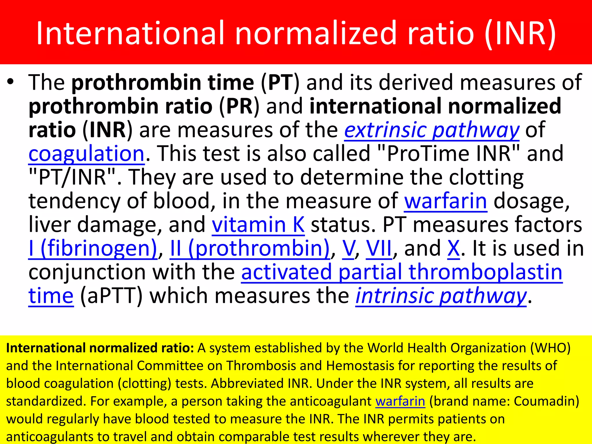 Protime Inr Liver cirrhosis for students n | PPTX
