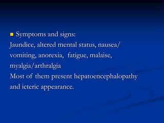 liver failour.both Acute and chronic ppt | PPT