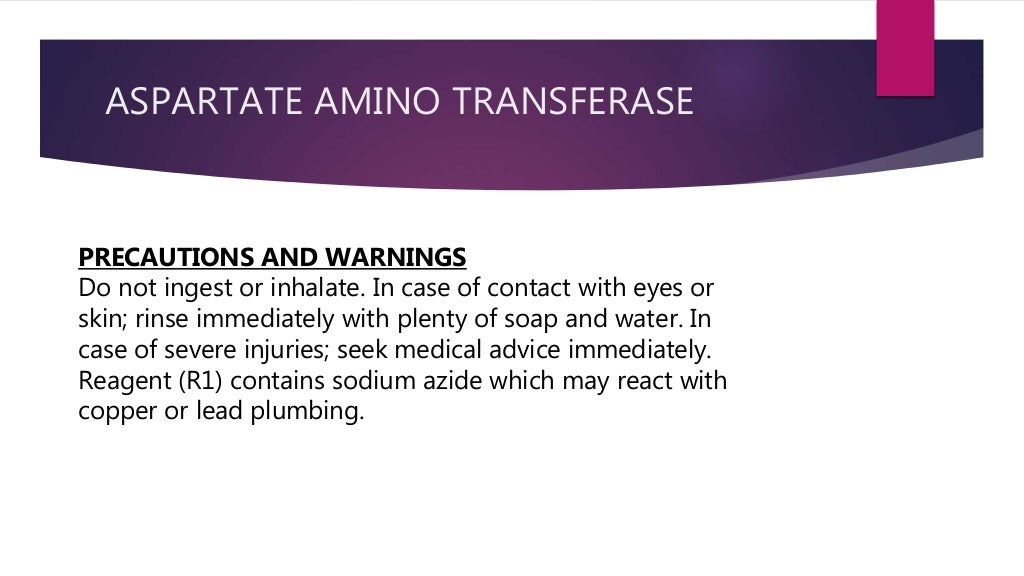Liver Function Test ASPARTATE AMINOTRANSFERASE AST 