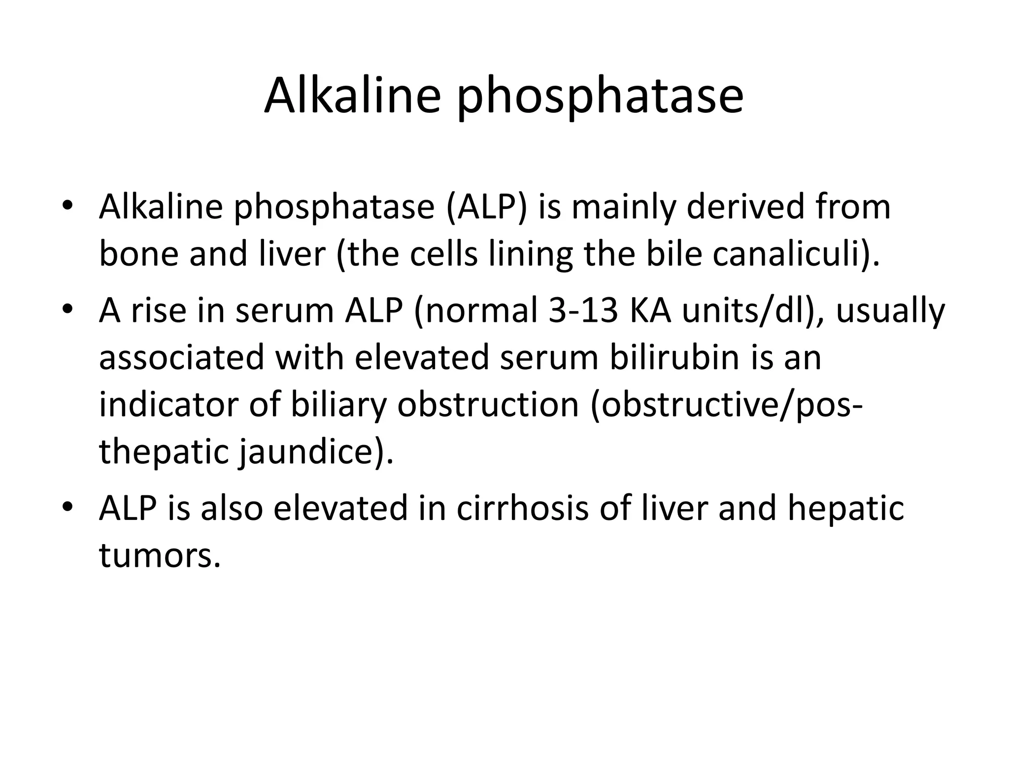 A closer look at liver function tests.