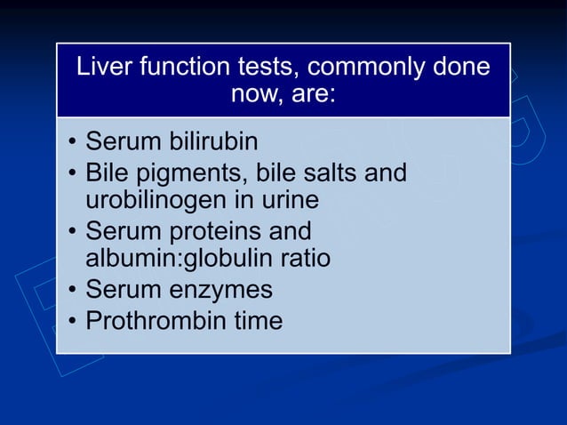 Liver function tests | PPTX