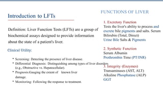 Lfts Algorithm “Liver Function Tests: Interpretation, Clinical Significance, and ...