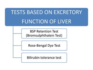 Liver function tests | PPTX