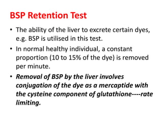 Liver function tests | PPTX