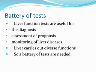 Liver function tests 2020 | PPTX