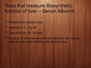 Liver Function Tests and Jaundice with types.ppt