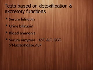 Liver Function Tests and Jaundice with types.ppt