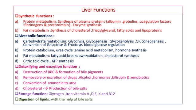 Liver function tests and their clinical applications | PDF | Endocrine ...