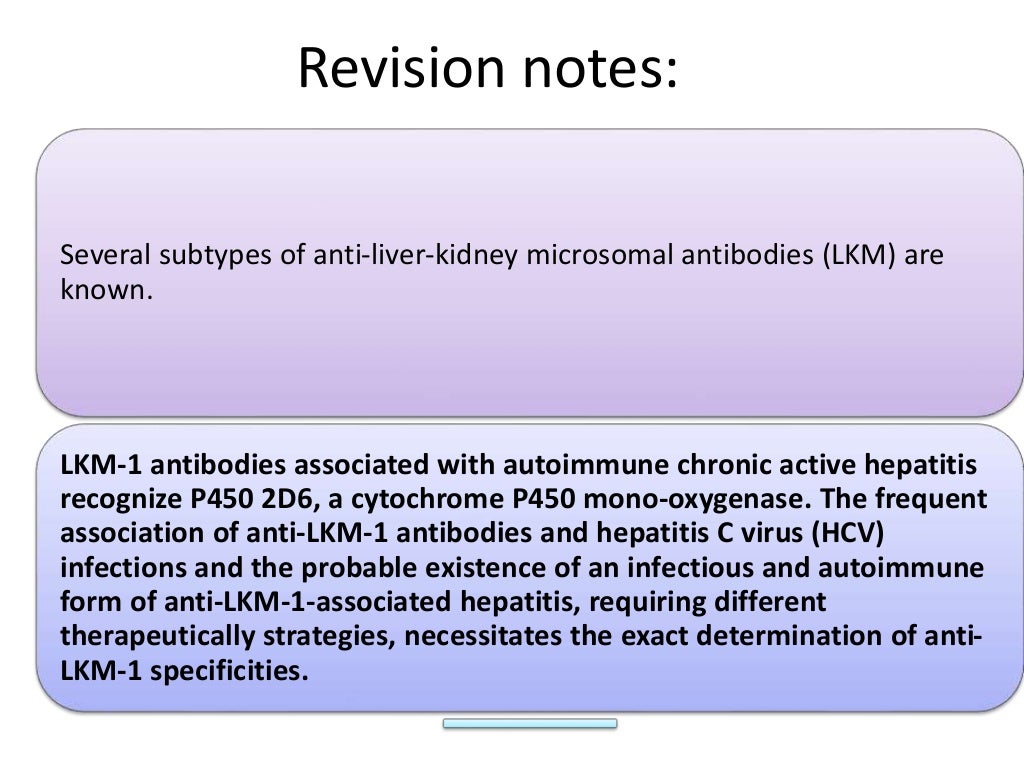 Liver kidney microsomal antibody
