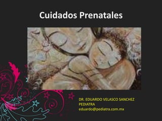 Cuidados Prenatales
DR. EDUARDO VELASCO SANCHEZ
PEDIATRA
eduardo@pediatra.com.mx
 