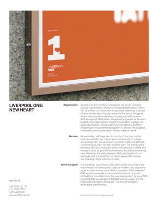 Liverpool One Magazine Liverpool ONE Case Study | PDF
