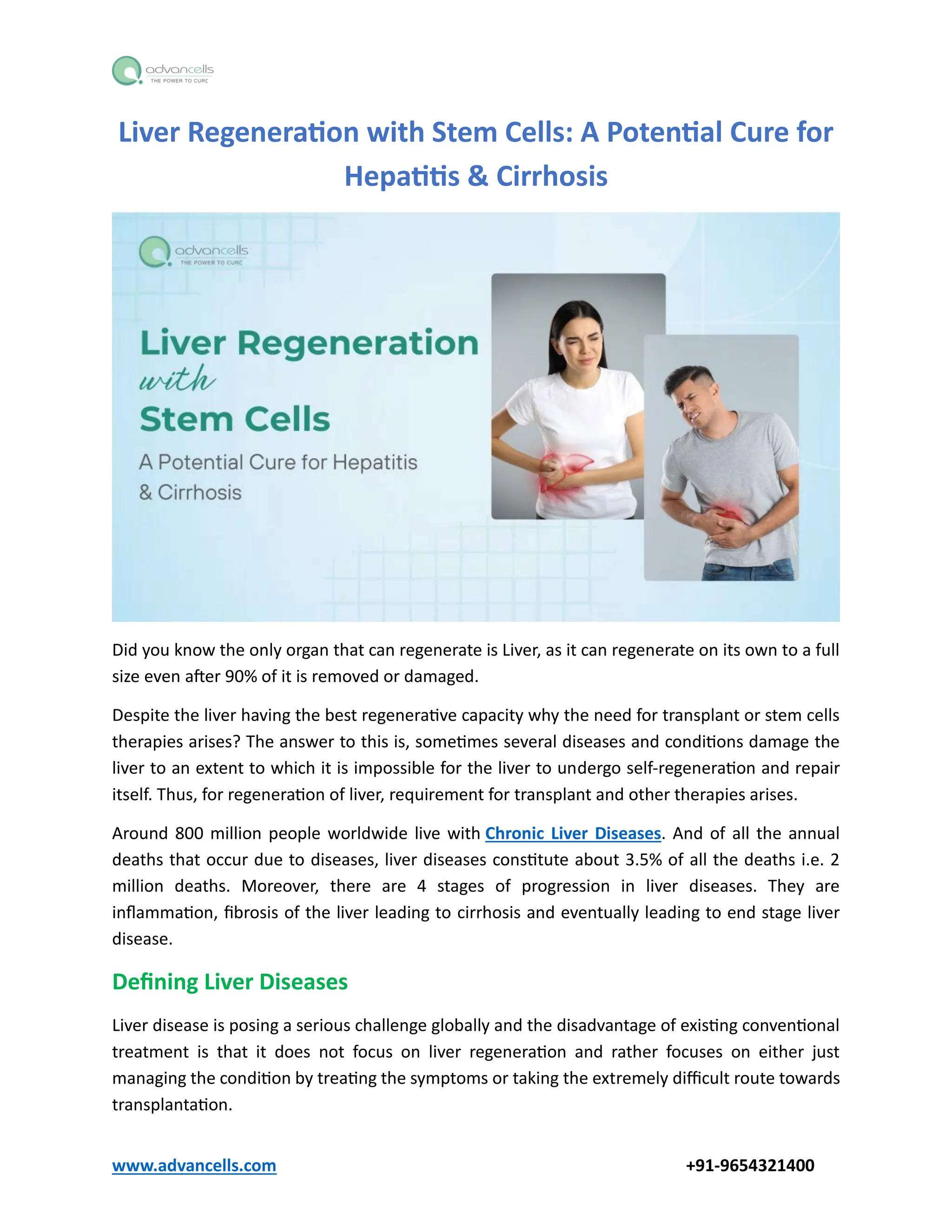 Liver Regeneration with Stem Cells: A Potential Cure for Hepatitis ...