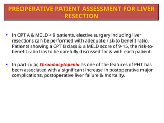 Pht Risk Score LIVER RESECTIOn techniques dr isalam ayoup | PPTX