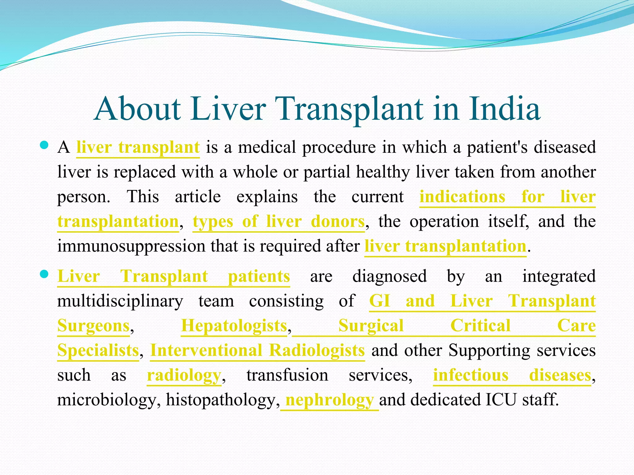 cost of Liver Transplant surgery in India | PPTX | Blood Disorders ...