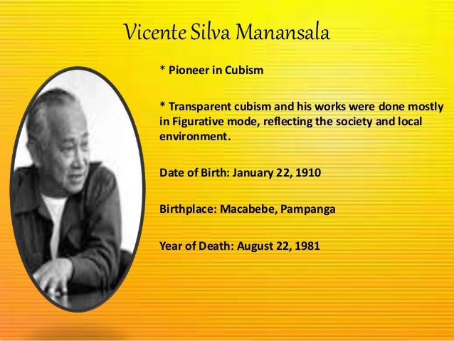 Lives and works of filipino artist