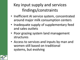 LIVES dairy value chain development: Distinguishing between fluid milk and butter channels  