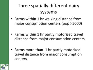 LIVES dairy value chain development: Distinguishing between fluid milk and butter channels  