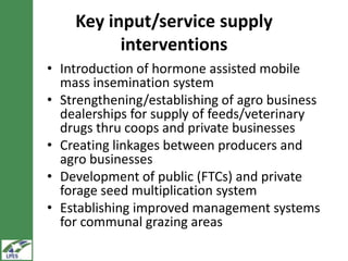 LIVES dairy value chain development: Distinguishing between fluid milk and butter channels  
