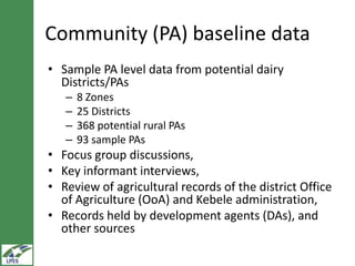 LIVES dairy value chain development: Distinguishing between fluid milk and butter channels  
