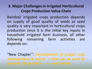 Potential-interventions in smallholder irrigated horticultural crops production value chain development in Ethiopia