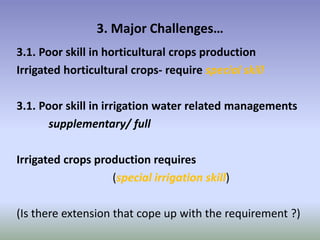 Potential-interventions in smallholder irrigated horticultural crops production value chain development in Ethiopia