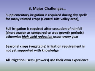 Potential-interventions in smallholder irrigated horticultural crops production value chain development in Ethiopia