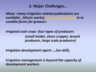 Potential-interventions in smallholder irrigated horticultural crops production value chain development in Ethiopia