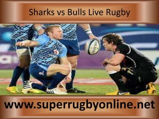 Sharks vs Bulls Live Rugby
www.superrugbyonline.net
 