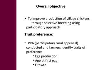 ILRI Ethiopia goat and chicken projects: Potential synergies with LIVES