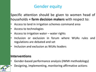 IWMI experiences on potential irrigated value chains development for the LIVES project
