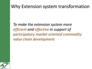 Extension (capacity development, knowledge management and linkages) research in LIVES  