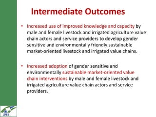 Introduction to Livestock and Irrigation Value chains for Ethiopian Smallholders (LIVES) Project