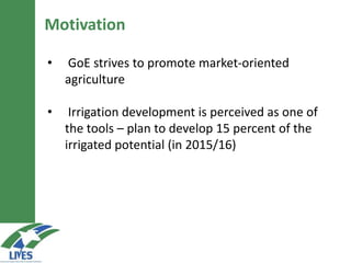Marketing patterns of rainfed and irrigated systems: Are there differences?