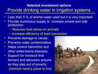 Investment options for integrating water-livestock-crop production in sub-Saharan Africa