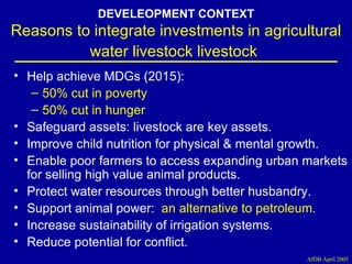 Investment options for integrating water-livestock-crop production in sub-Saharan Africa