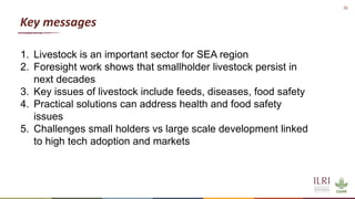 Livestock in ASEAN countries: Animal and human health and value chains
