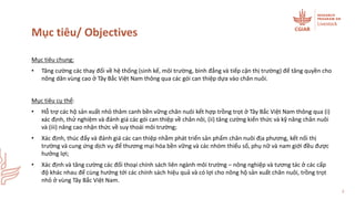 Các gói can thiệp dựa vào chăn nuôi hướng tới sinh kế bình đẳng ở vùng cao Tây Bắc Việt Nam