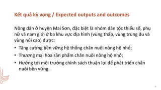 Các gói can thiệp dựa vào chăn nuôi hướng tới sinh kế bình đẳng ở vùng cao Tây Bắc Việt Nam