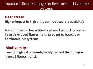 Informing targeted adaptation and mitigation investments for long term livestock sector development in Africa