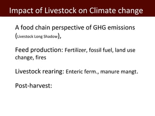 Informing targeted adaptation and mitigation investments for long term livestock sector development in Africa