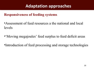 Informing targeted adaptation and mitigation investments for long term livestock sector development in Africa