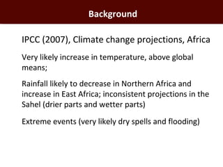 Informing targeted adaptation and mitigation investments for long term livestock sector development in Africa