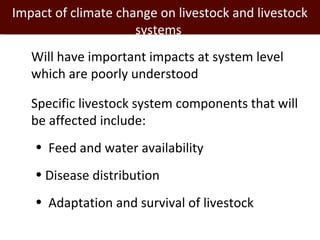 Informing targeted adaptation and mitigation investments for long term livestock sector development in Africa
