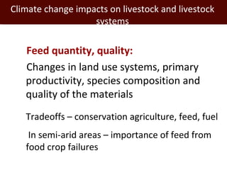Informing targeted adaptation and mitigation investments for long term livestock sector development in Africa