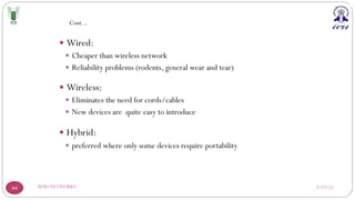 3/17/23
RFID-NETWORKS
44
— Wired:
— Cheaper than wireless network
— Reliability problems (rodents, general wear and tear)
— Wireless:
— Eliminates the need for cords/cables
— New devices are quite easy to introduce
— Hybrid:
— preferred where only some devices require portability
Cont…
 