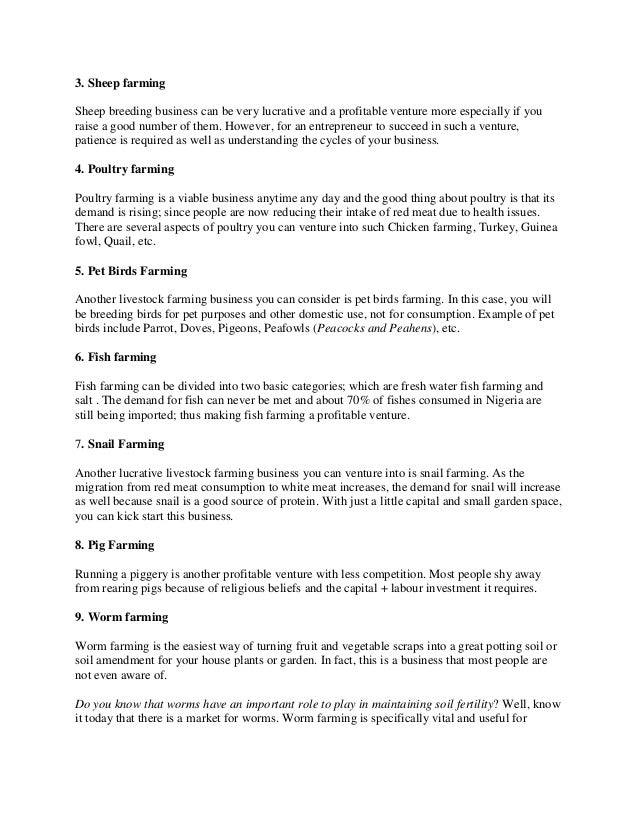 Pig farming business plan template